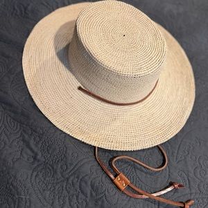 Minga Straw Boater Hat Size M